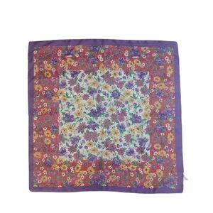 Vintage Berkshire Floral Boho Prairie Scraf/Wrap‎ Square Size 31x31